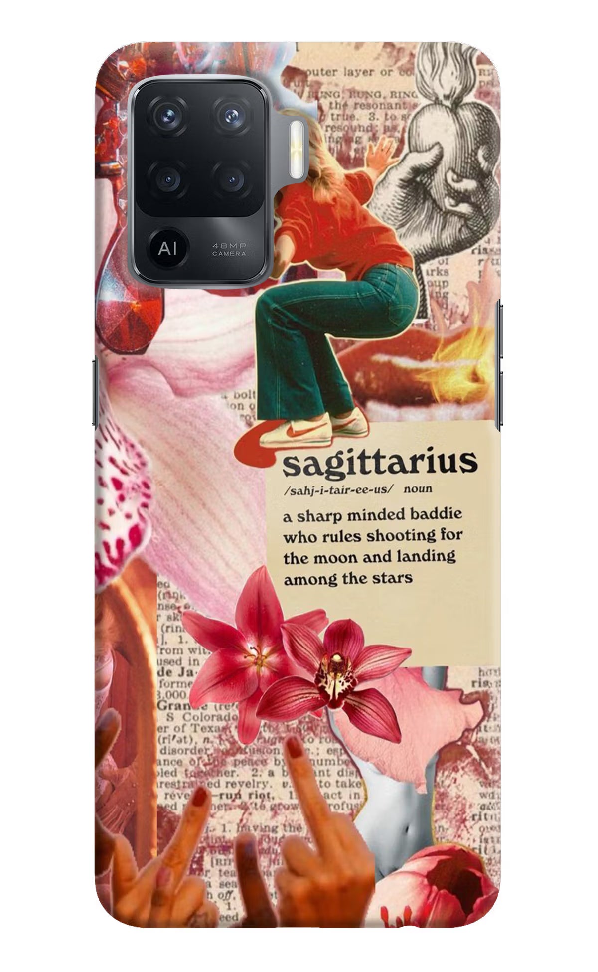 Sagittarius Zodiac Oppo F19 Pro Hard Case Back Cover by Casekaro