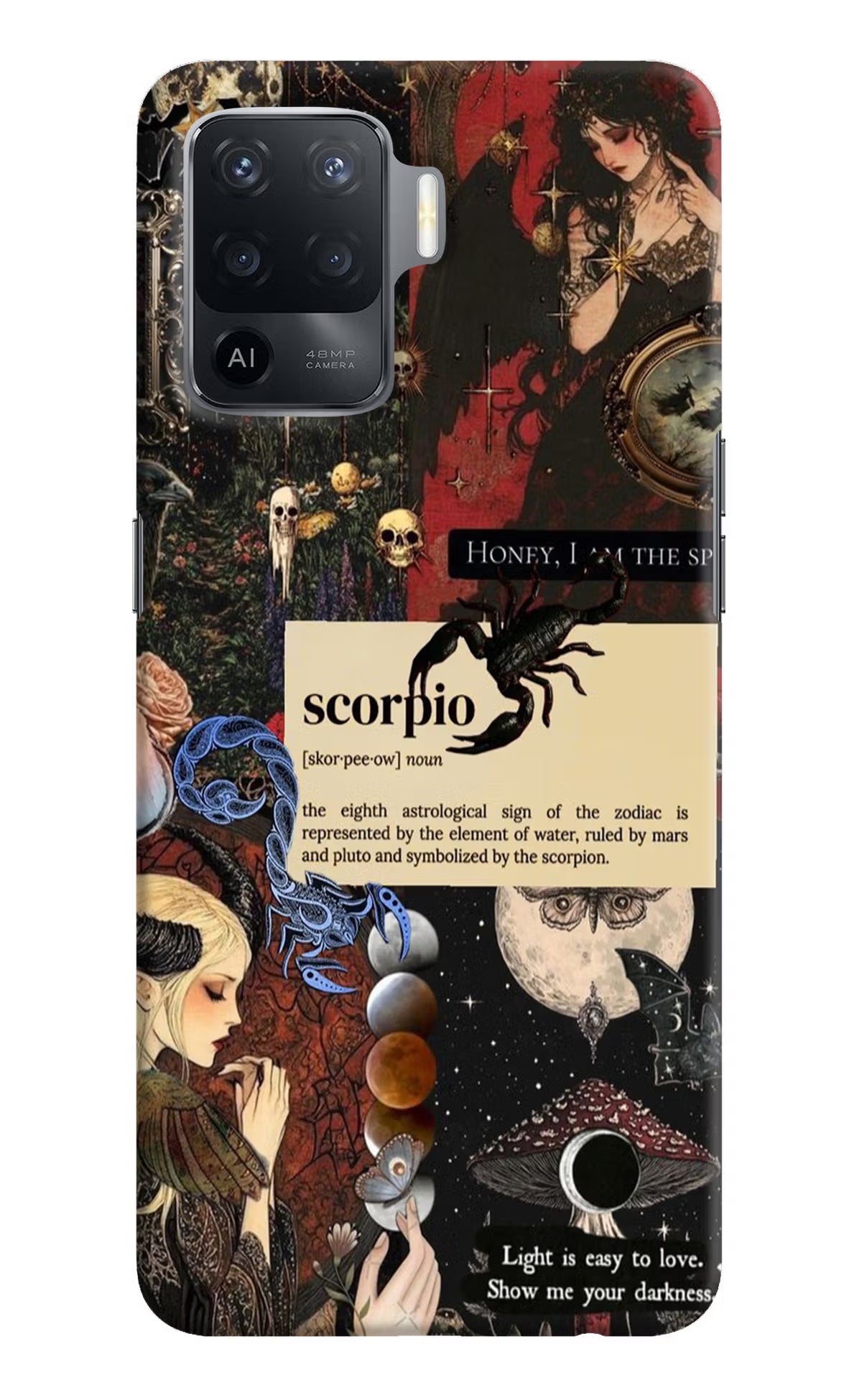 Scorpio Zodiac Oppo F19 Pro Hard Case Back Cover by Casekaro