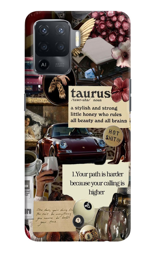 Taurus Zodiac Oppo F19 Pro Hard Case Back Cover by Casekaro