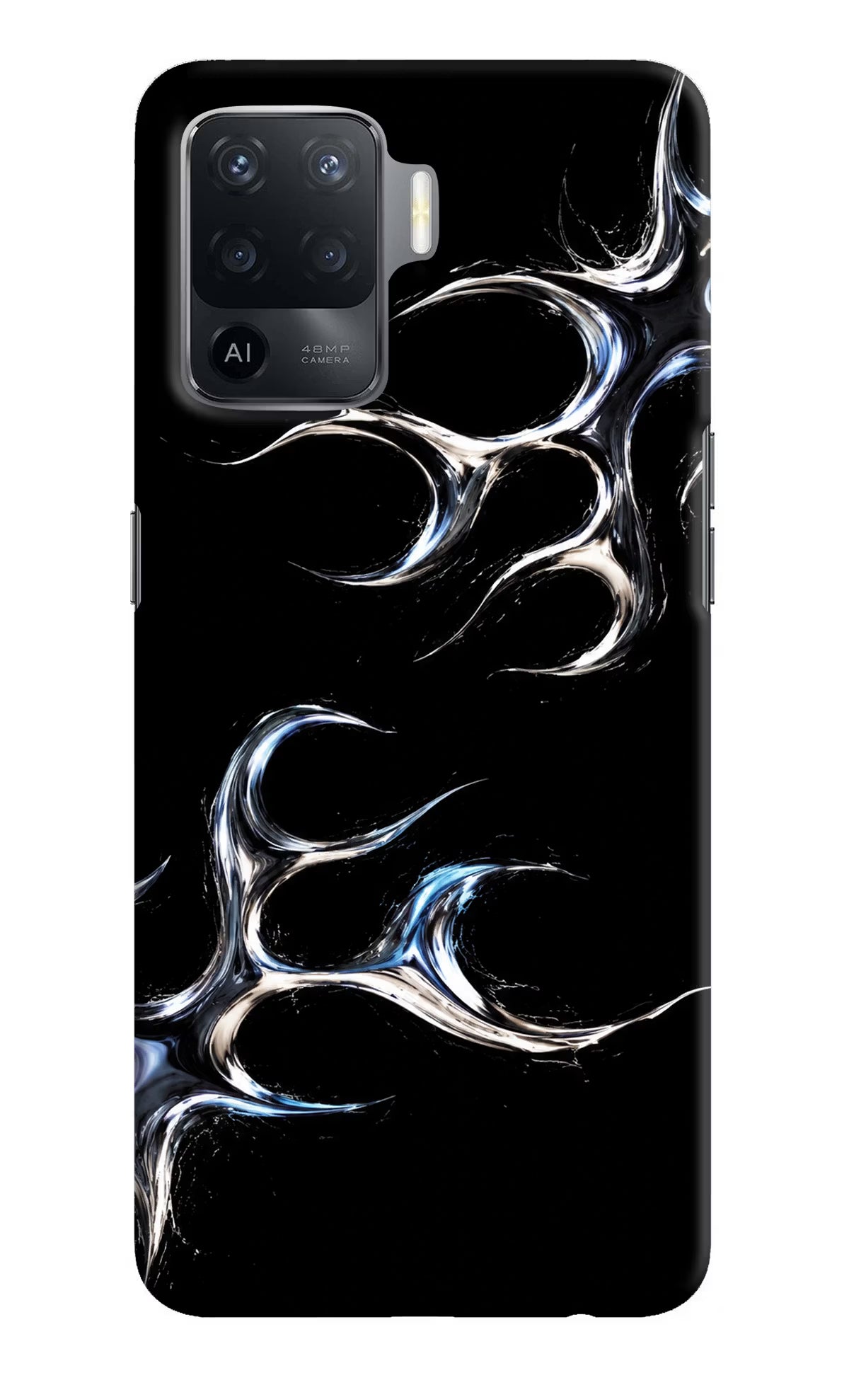 Chrome Tribal Oppo F19 Pro Hard Case Back Cover by Casekaro