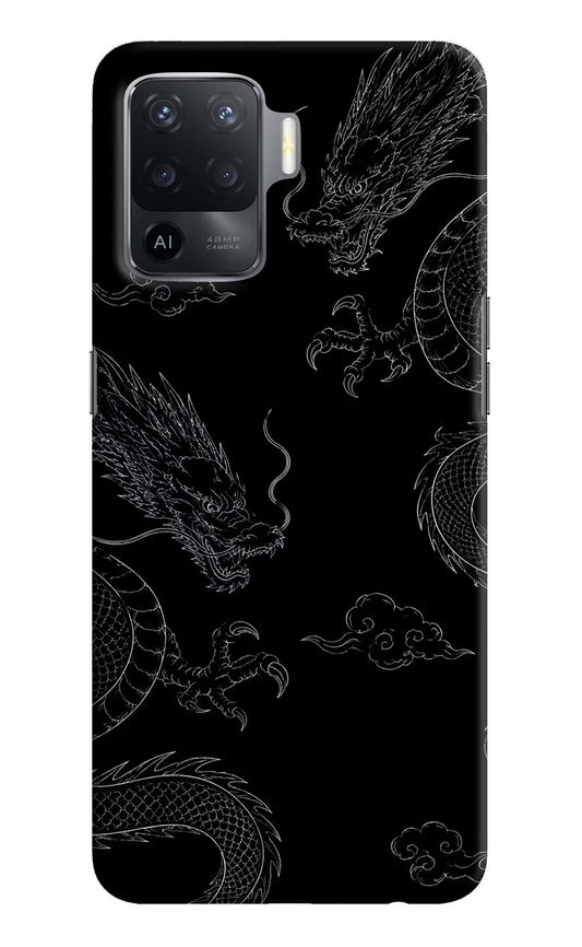 Twin Dragons Oppo F19 Pro Hard Case Back Cover by Casekaro