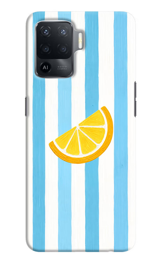 Summer Lemon Oppo F19 Pro Hard Case Back Cover by Casekaro