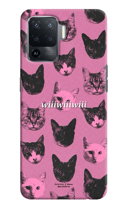 Pink Cats Oppo F19 Pro Back Cover