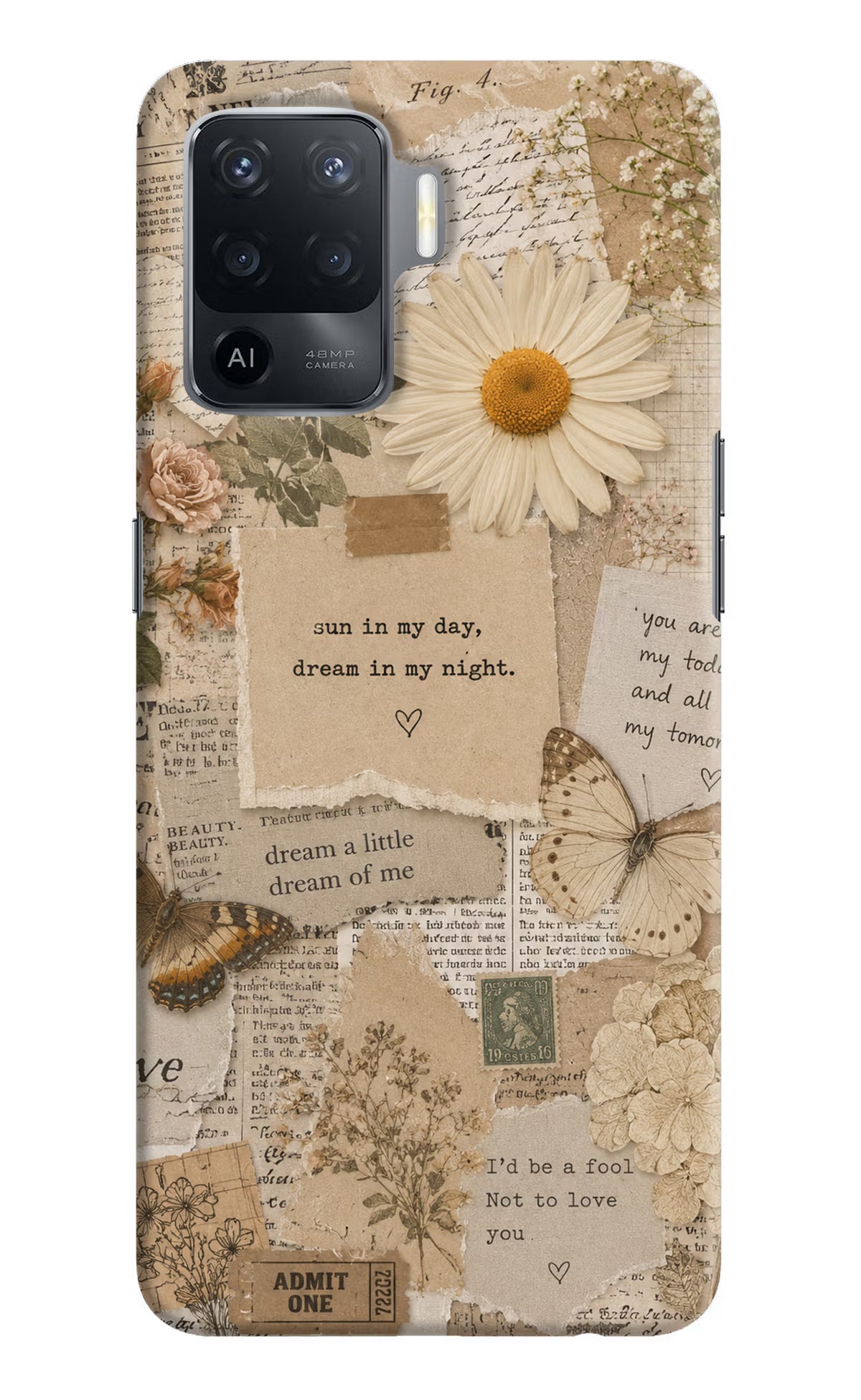 Vintage case Oppo F19 Pro Back Cover