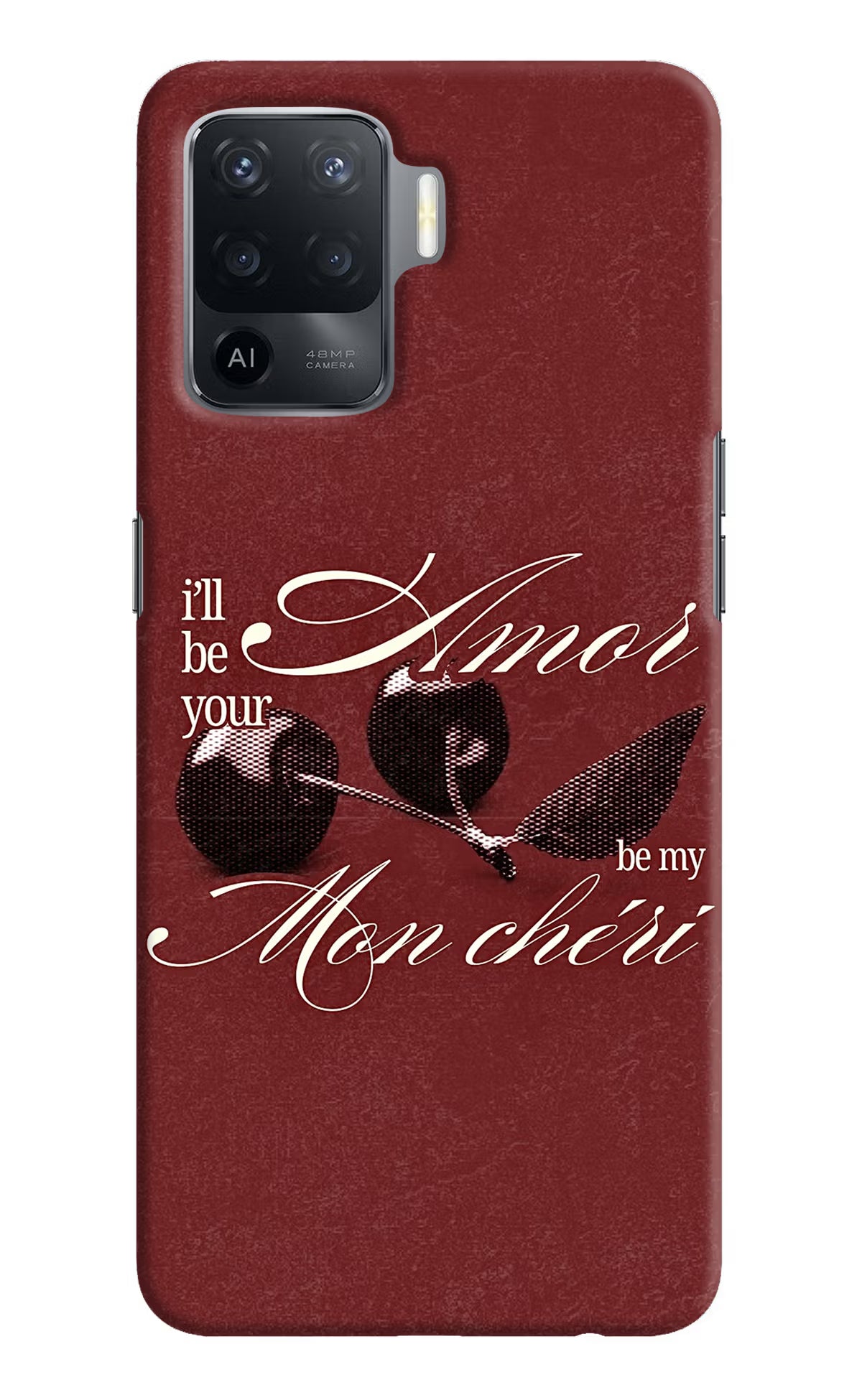Velvet Cherry Oppo F19 Pro Back Cover