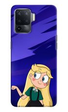 Star Glow Oppo F19 Pro Hard Case Back Cover by Casekaro