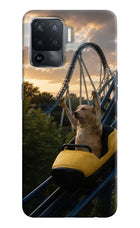 Rollercoaster Dog Oppo F19 Pro Hard Case Back Cover by Casekaro