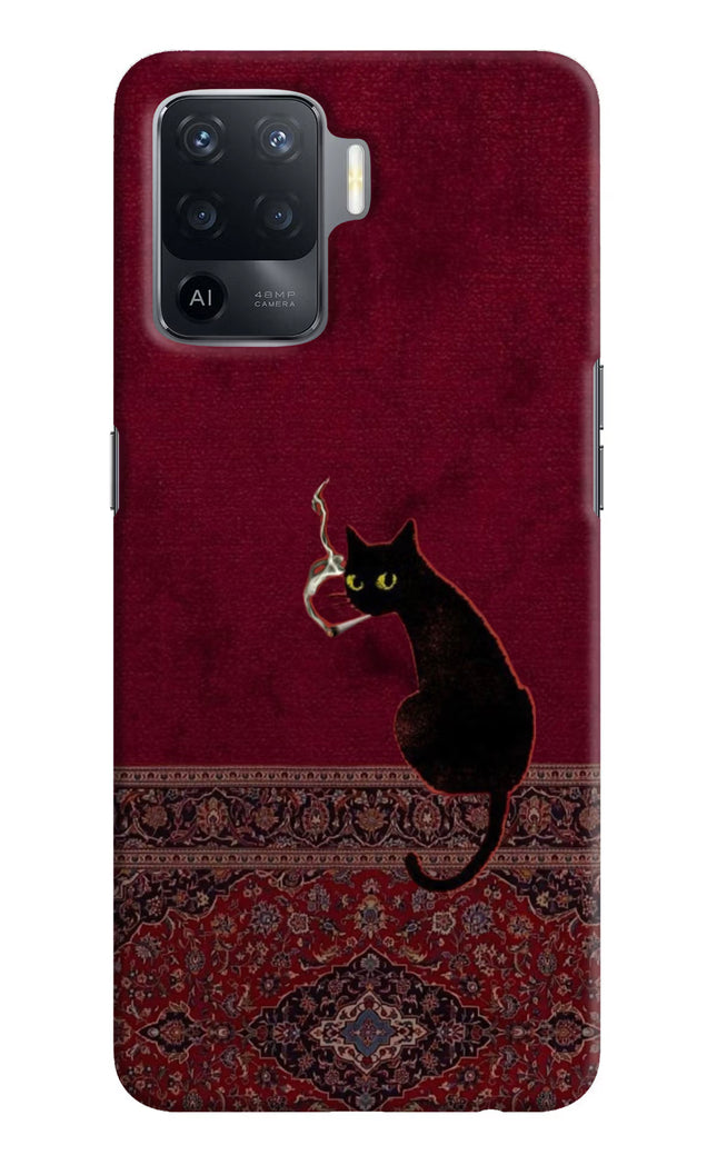 Midnight Cat Oppo F19 Pro Hard Case Back Cover by Casekaro
