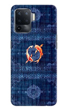 Koi Blue Oppo F19 Pro Back Cover