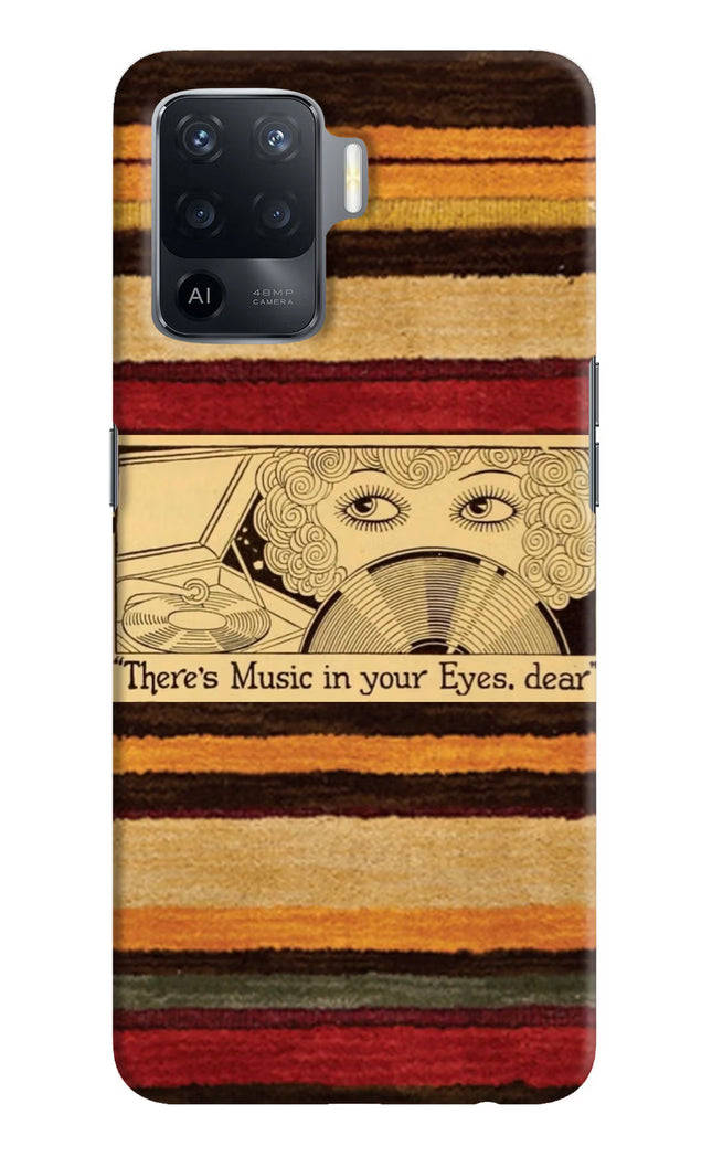 Vinyl Stripes Oppo F19 Pro Hard Case Back Cover by Casekaro