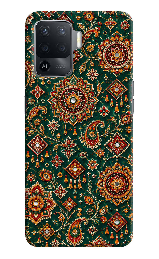 Green Pataka Oppo F19 Pro Hard Case Back Cover by Casekaro