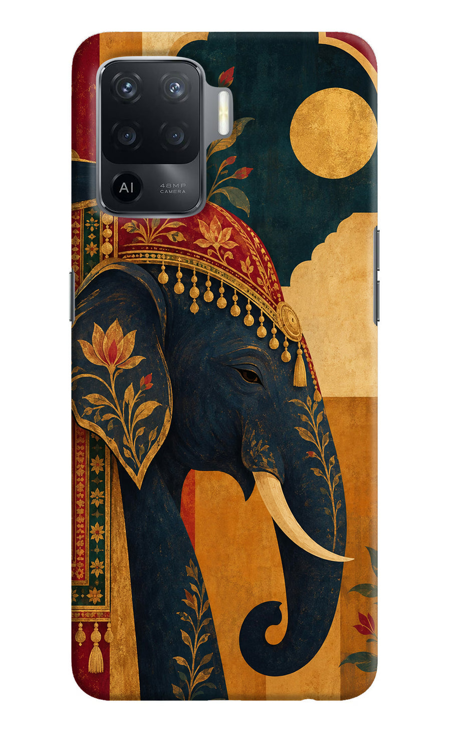 Royal Elephant Oppo F19 Pro Back Cover, Hard case
