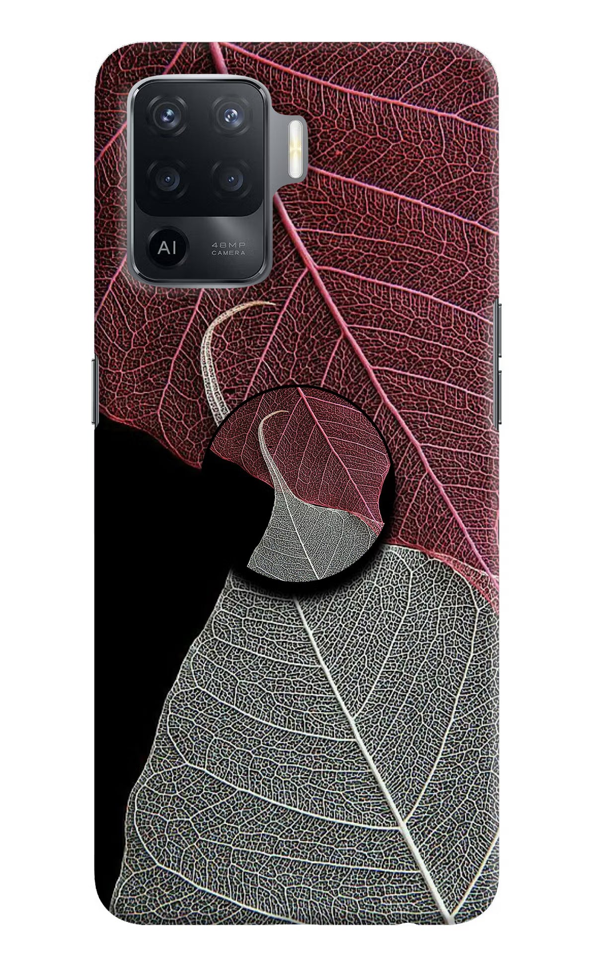 Leaf Pattern Oppo F19 Pro Pop Case by Casekaro