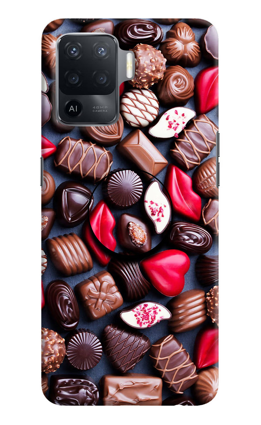 Chocolates Oppo F19 Pro Pop Case, Hard case