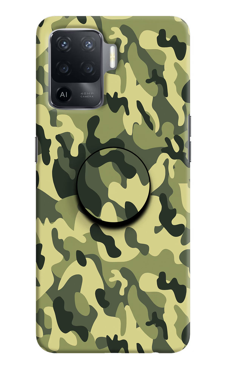 Camouflage Oppo F19 Pro Pop Case, Hard case