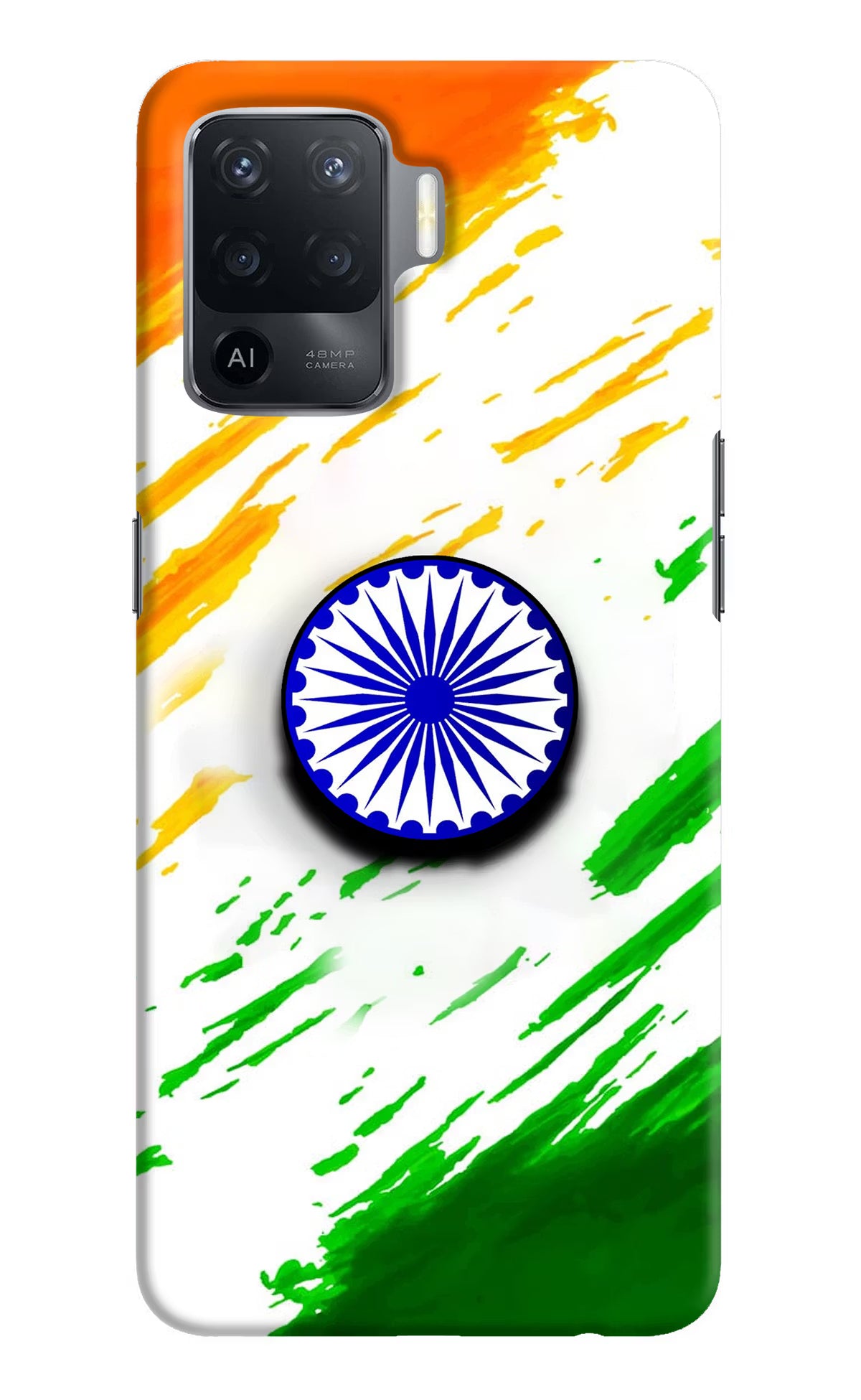 Indian Flag Ashoka Chakra Oppo F19 Pro Pop Case by Casekaro