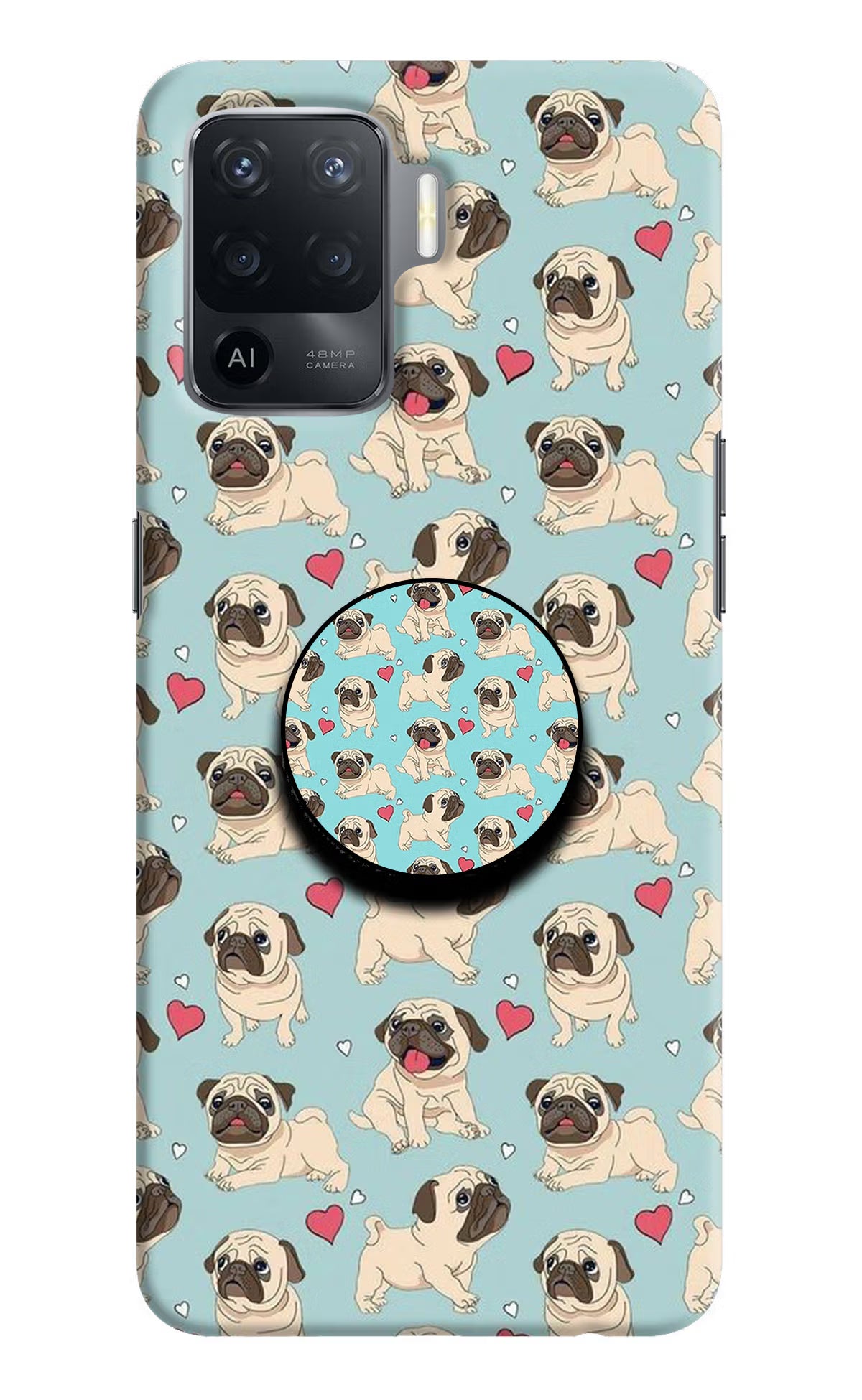 Pug Dog Oppo F19 Pro Pop Case by Casekaro