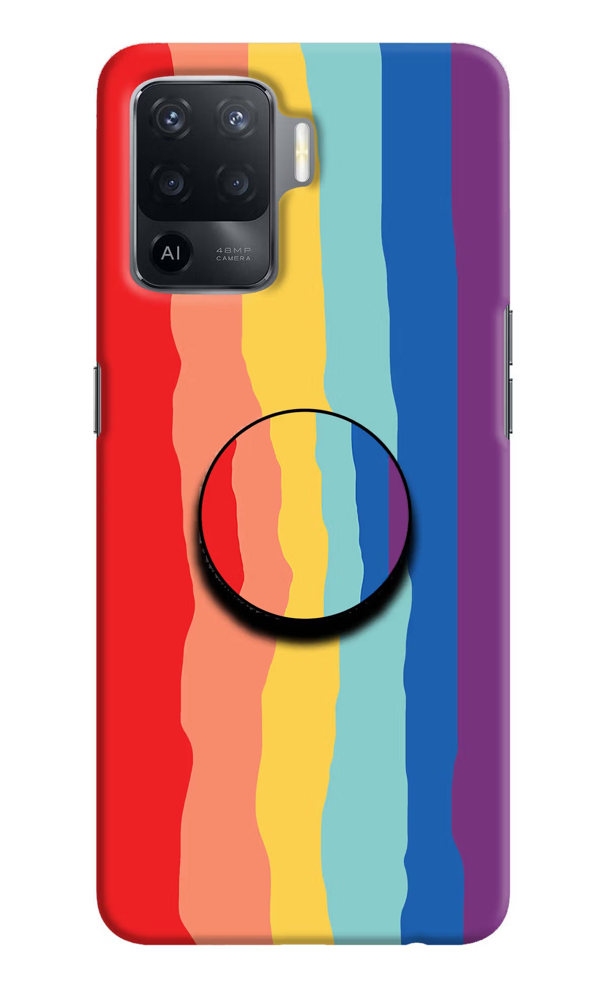Rainbow Oppo F19 Pro Pop Case by Casekaro