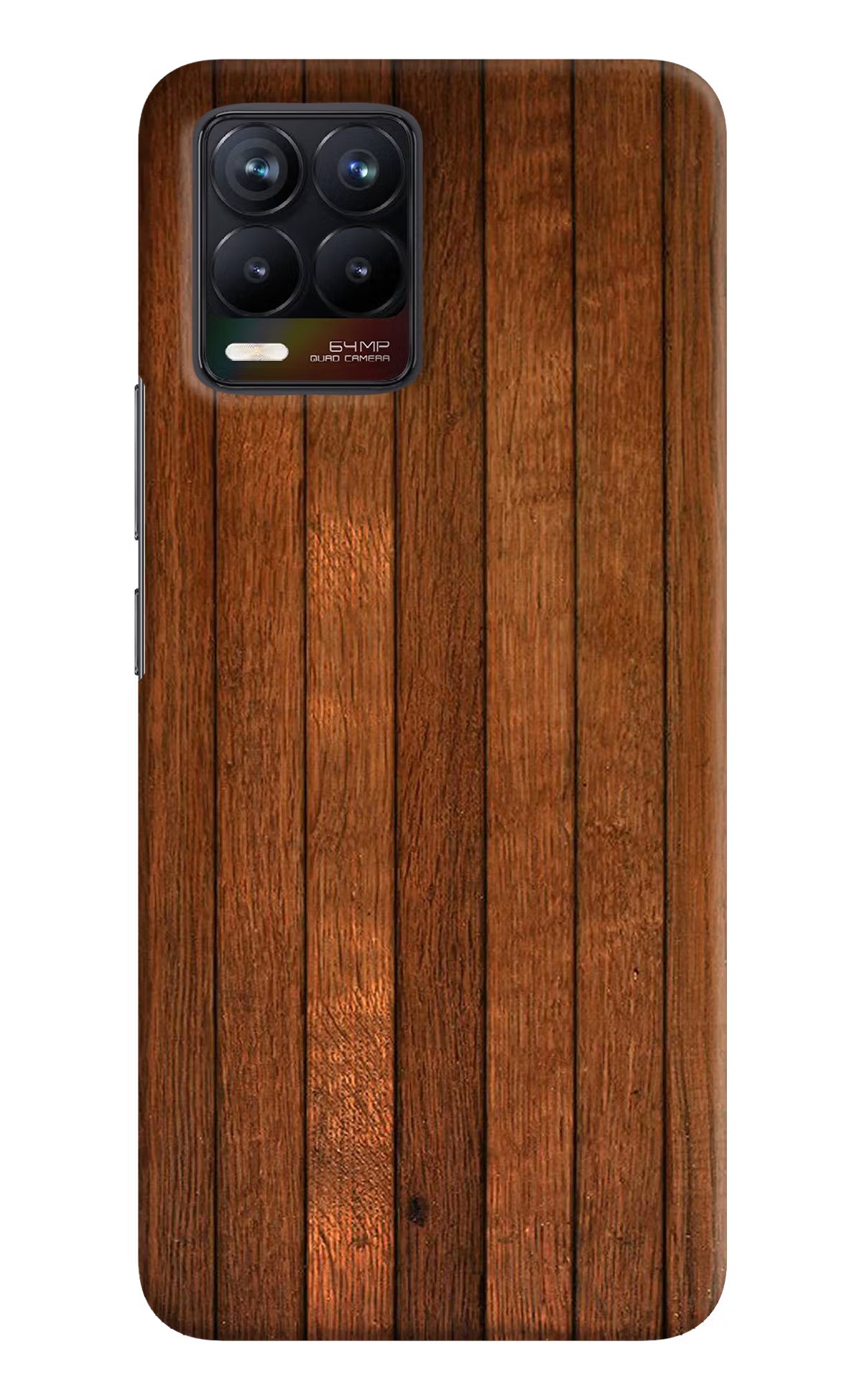 Wooden Artwork Bands Realme 8/8 Pro (not 5G) Hard Case Back Cover by Casekaro