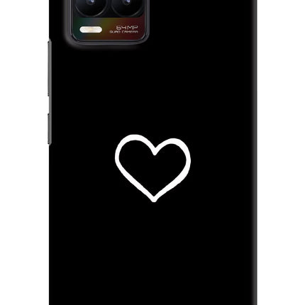 Heart Realme 8/8 Pro (not 5G) Hard Case Back Cover by Casekaro