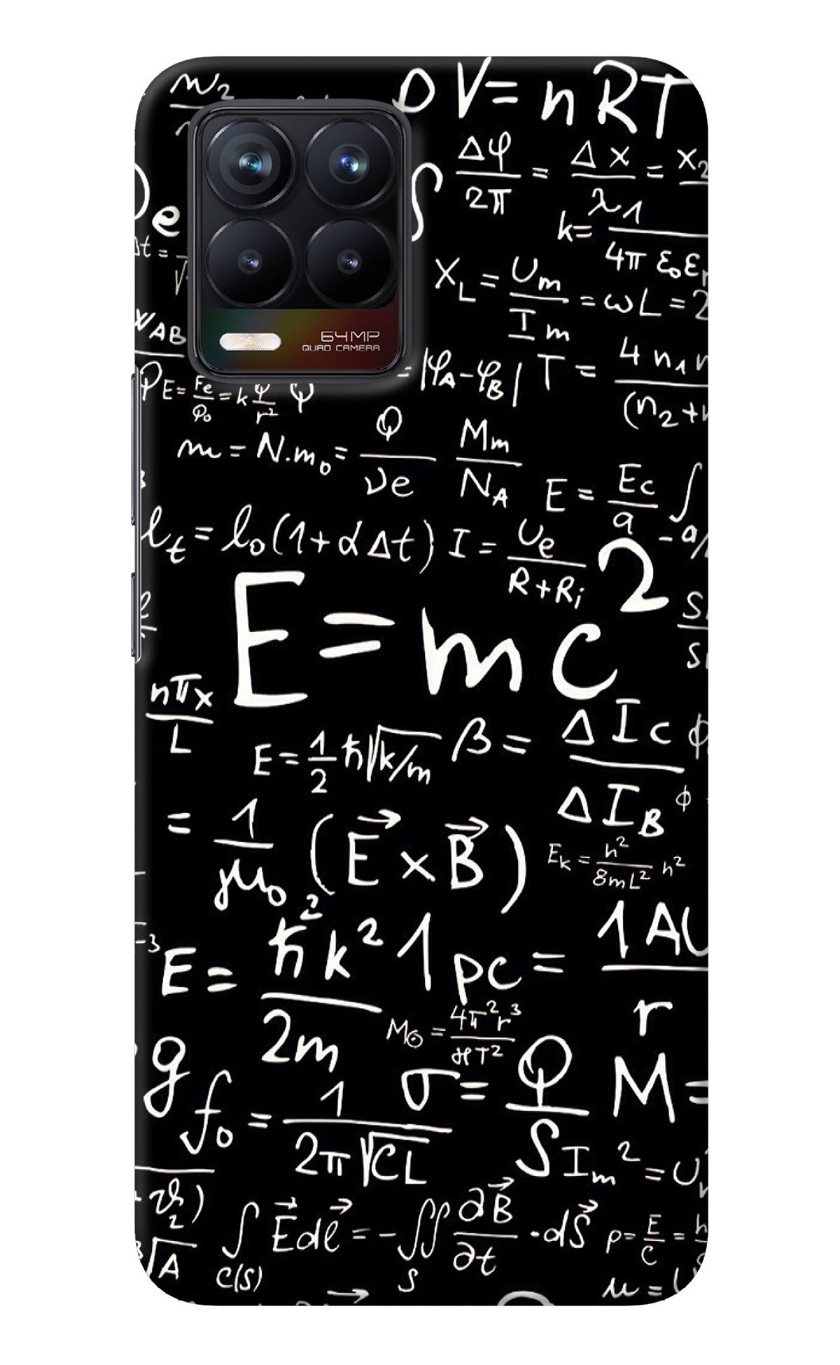Physics Albert Einstein Formula Realme 8/8 Pro (not 5G) Back Cover