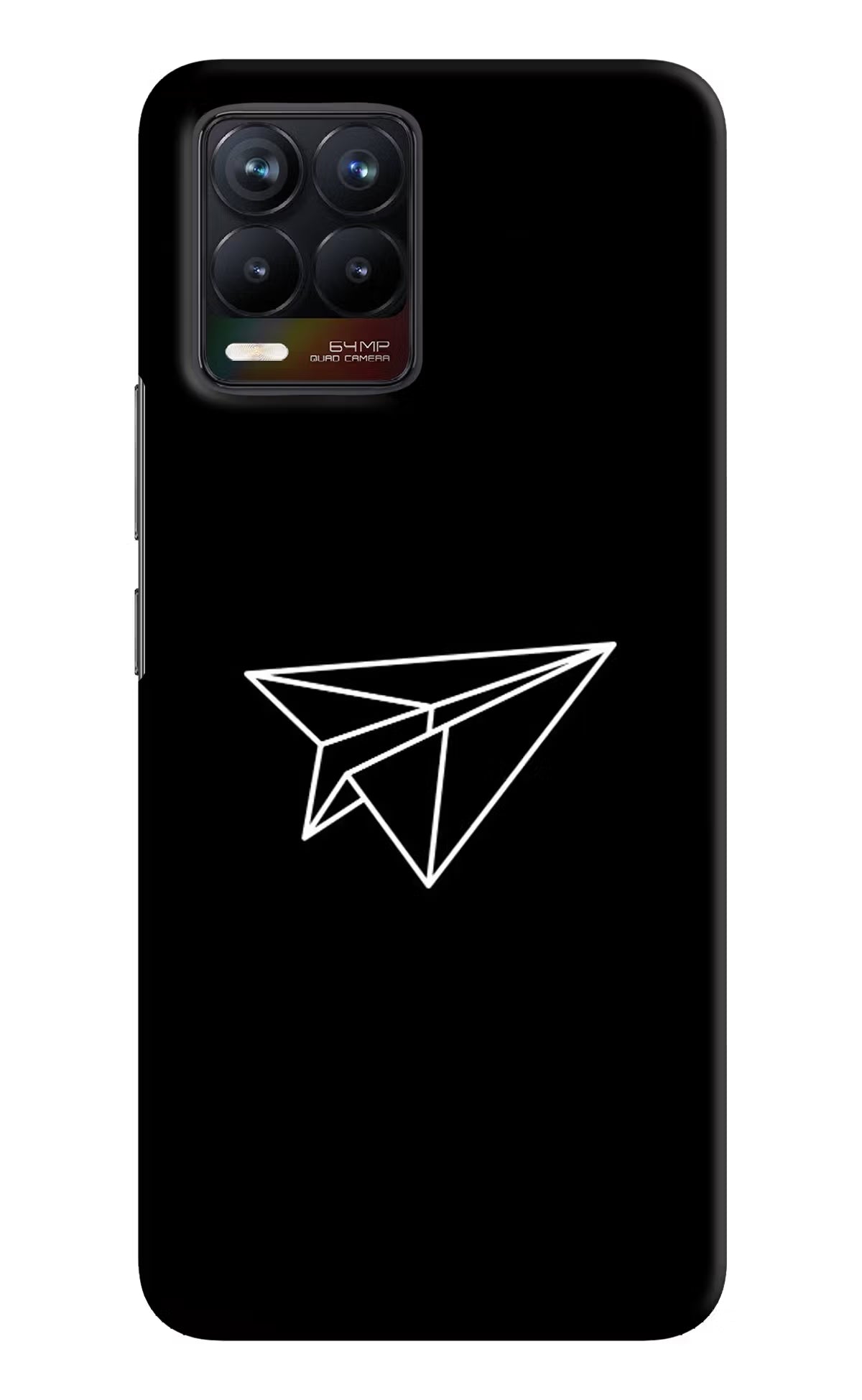 Paper Plane White Realme 8/8 Pro (not 5G) Hard Case Back Cover by Casekaro