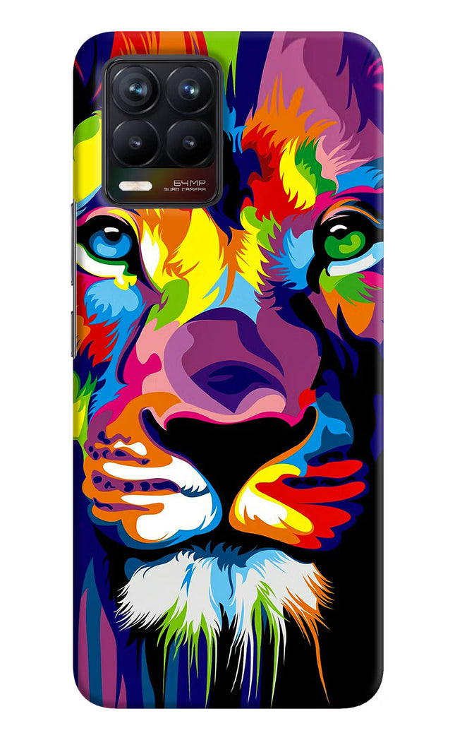 Lion Realme 8/8 Pro (not 5G) Hard Case Back Cover by Casekaro