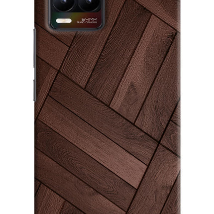 Wooden Texture Design Realme 8/8 Pro (not 5G) Hard Case Back Cover by Casekaro