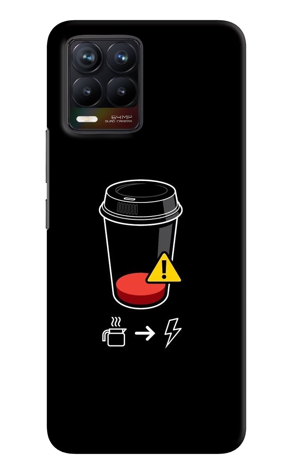 Coffee Realme 8/8 Pro (not 5G) Hard Case Back Cover by Casekaro