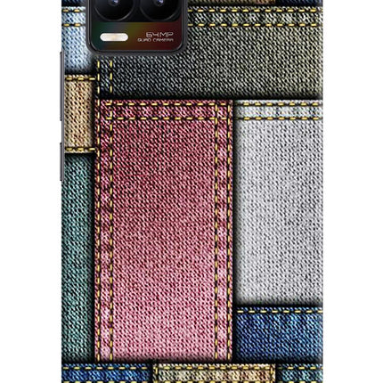 Multicolor Jeans Realme 8/8 Pro (not 5G) Hard Case Back Cover by Casekaro