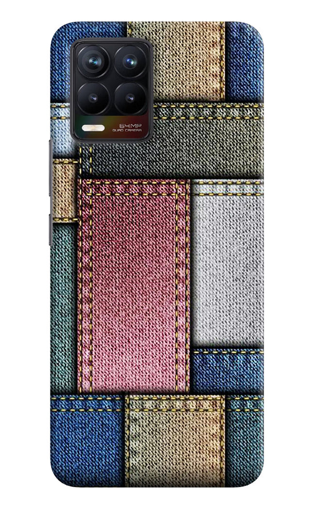 Multicolor Jeans Realme 8/8 Pro (not 5G) Hard Case Back Cover by Casekaro