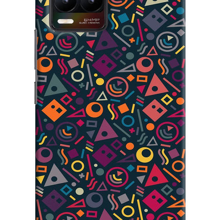 Geometric Abstract Realme 8/8 Pro (not 5G) Hard Case Back Cover by Casekaro