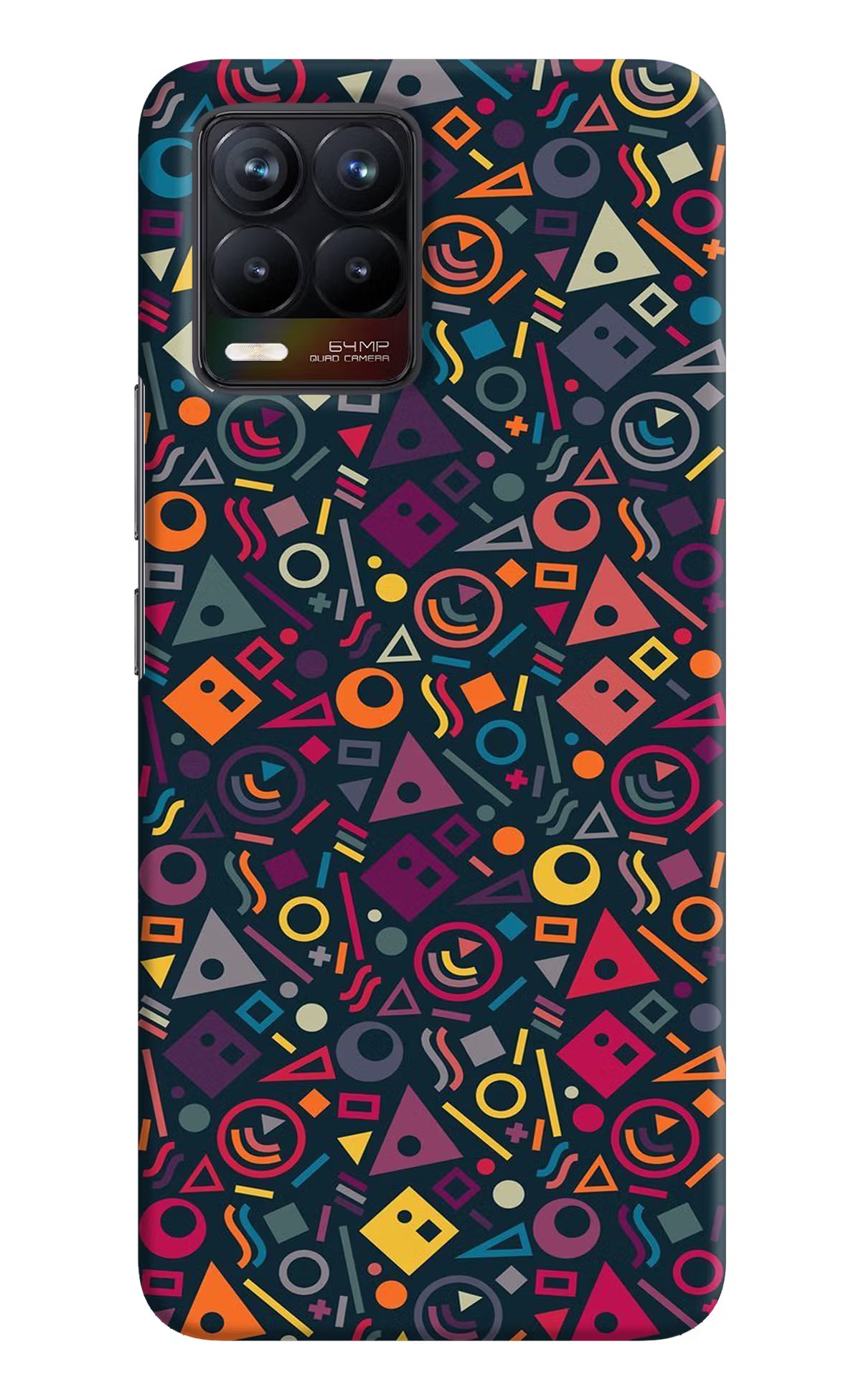 Geometric Abstract Realme 8/8 Pro (not 5G) Hard Case Back Cover by Casekaro
