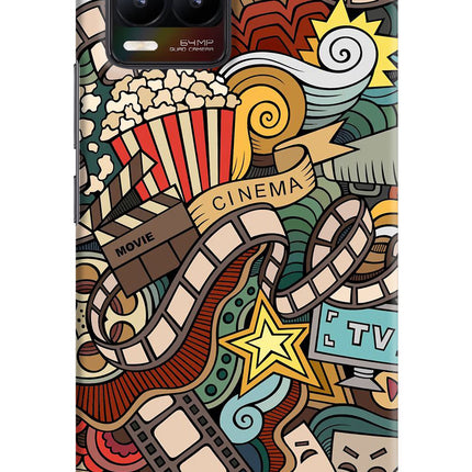 Cinema Abstract Realme 8/8 Pro (not 5G) Hard Case Back Cover by Casekaro