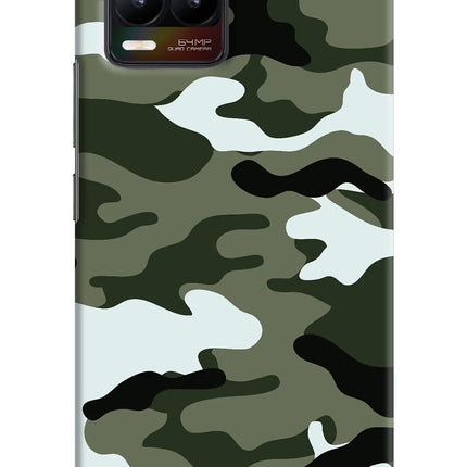 Camouflage Realme 8/8 Pro (not 5G) Hard Case Back Cover by Casekaro