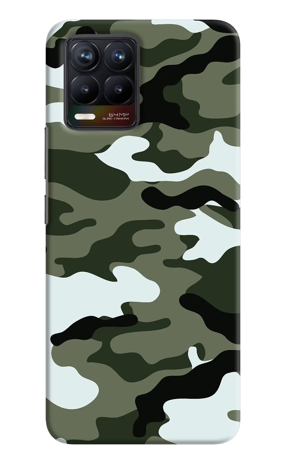 Camouflage Realme 8/8 Pro (not 5G) Hard Case Back Cover by Casekaro