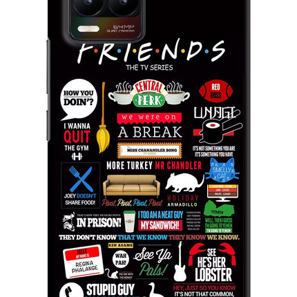 FRIENDS Realme 8/8 Pro (not 5G) Hard Case Back Cover by Casekaro