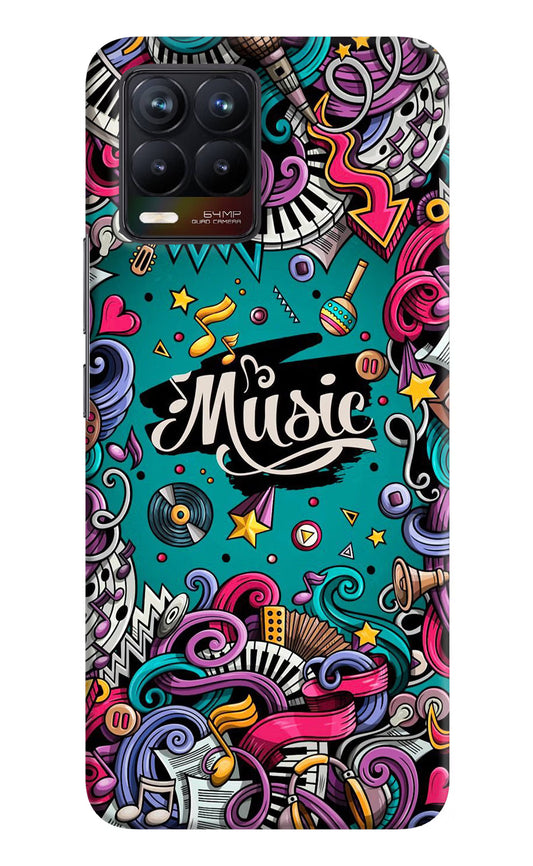 Music Graffiti Realme 8/8 Pro (not 5G) Hard Case Back Cover by Casekaro