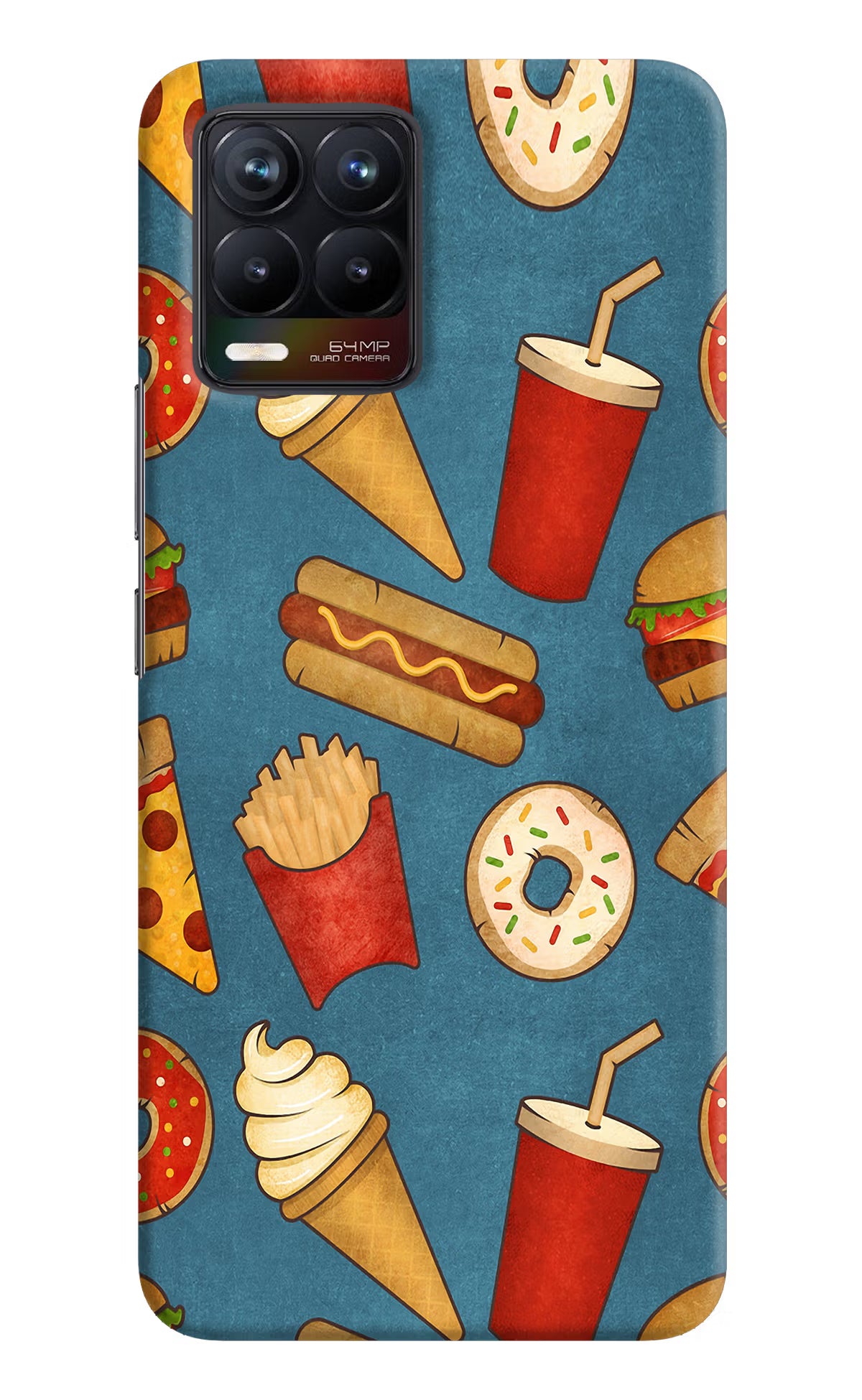 Foodie Realme 8/8 Pro (not 5G) Hard Case Back Cover by Casekaro