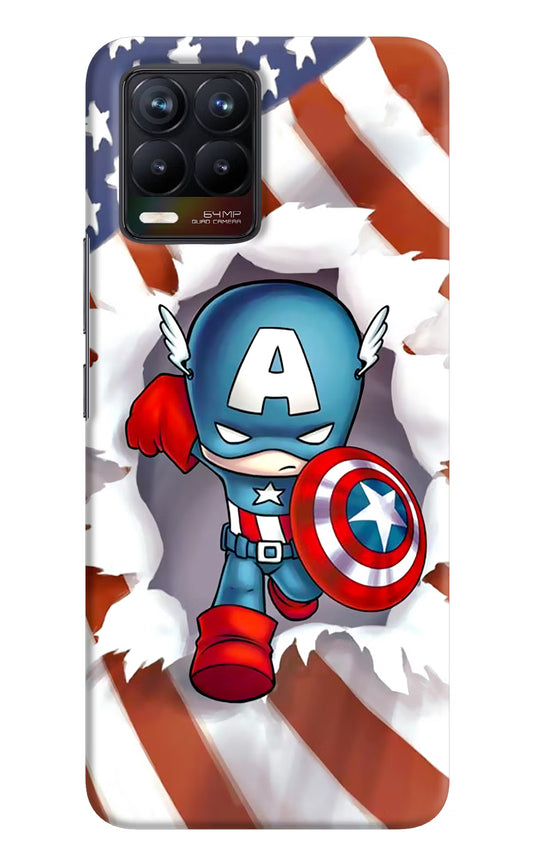 Captain America Realme 8/8 Pro (not 5G) Hard Case Back Cover by Casekaro