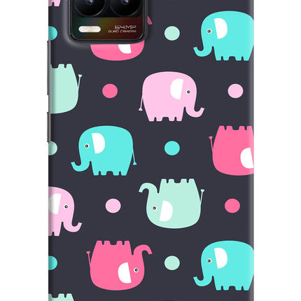 Elephants Realme 8/8 Pro (not 5G) Hard Case Back Cover by Casekaro