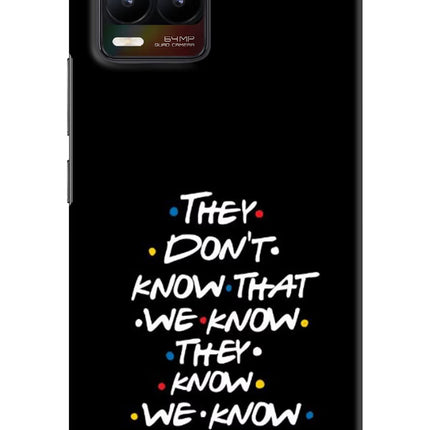 FRIENDS Dialogue Realme 8/8 Pro (not 5G) Hard Case Back Cover by Casekaro