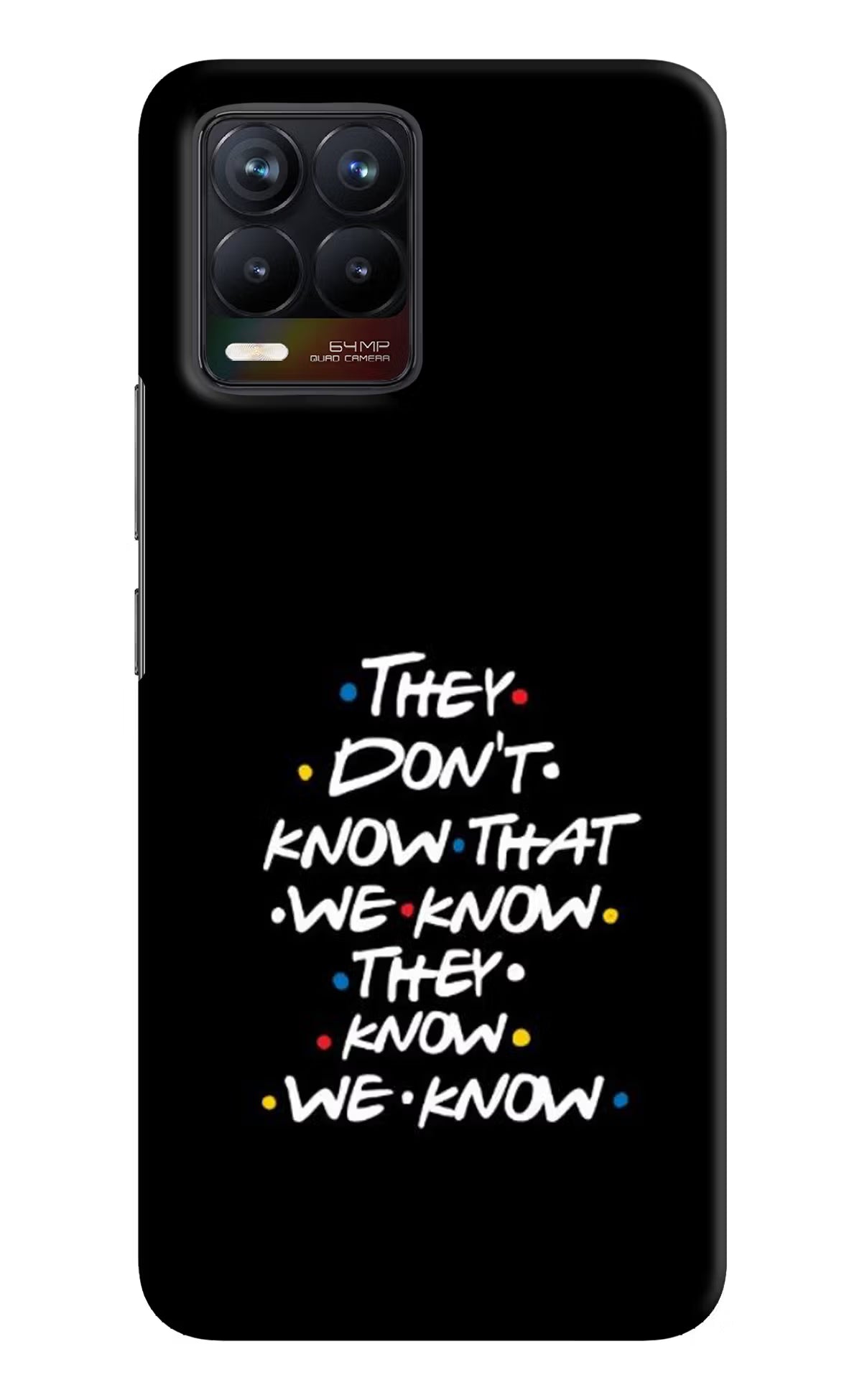 FRIENDS Dialogue Realme 8/8 Pro (not 5G) Hard Case Back Cover by Casekaro