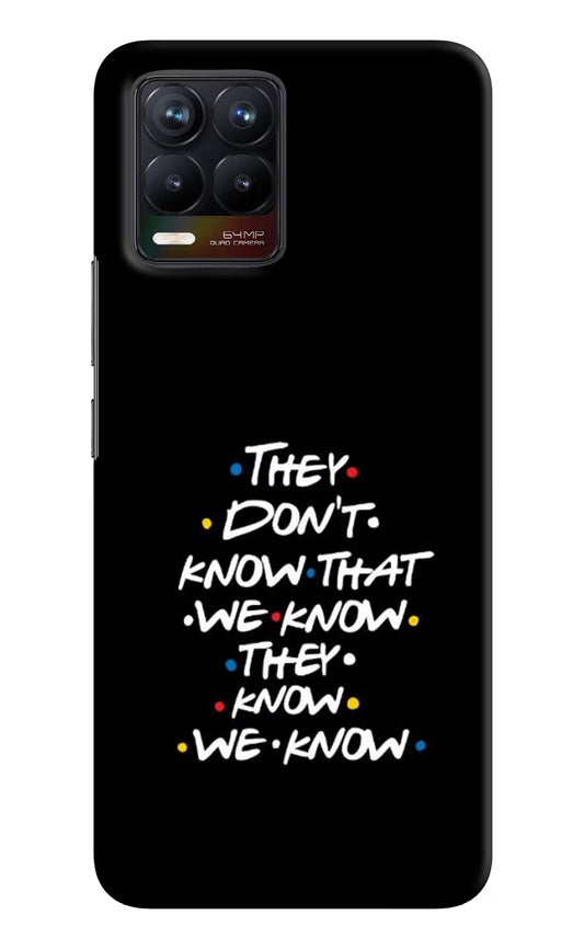 FRIENDS Dialogue Realme 8/8 Pro (not 5G) Hard Case Back Cover by Casekaro