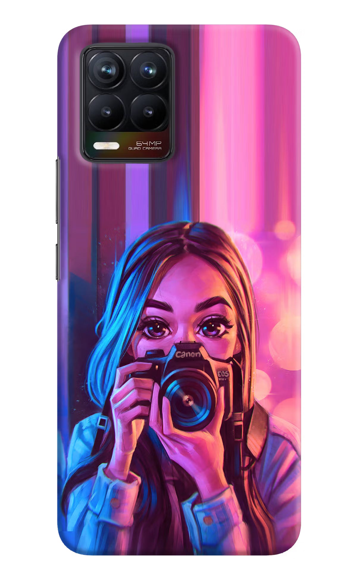 Girl Photographer Realme 8/8 Pro (not 5G) Hard Case Back Cover by Casekaro