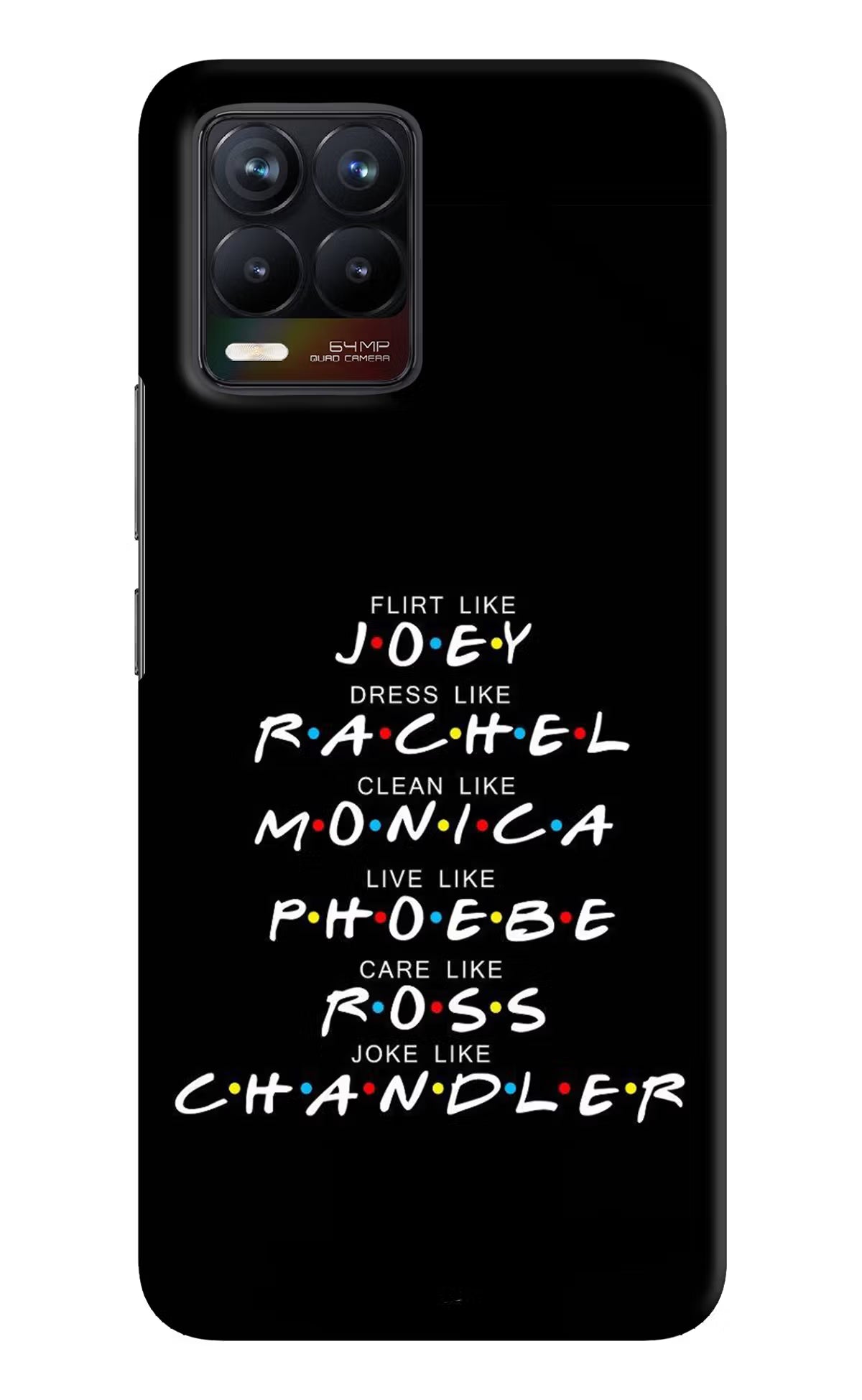 FRIENDS Character Realme 8/8 Pro (not 5G) Hard Case Back Cover by Casekaro