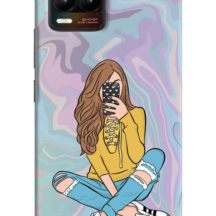 Selfie Girl Realme 8/8 Pro (not 5G) Hard Case Back Cover by Casekaro