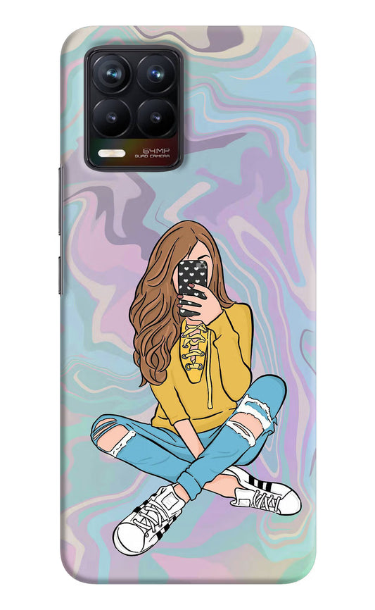 Selfie Girl Realme 8/8 Pro (not 5G) Hard Case Back Cover by Casekaro