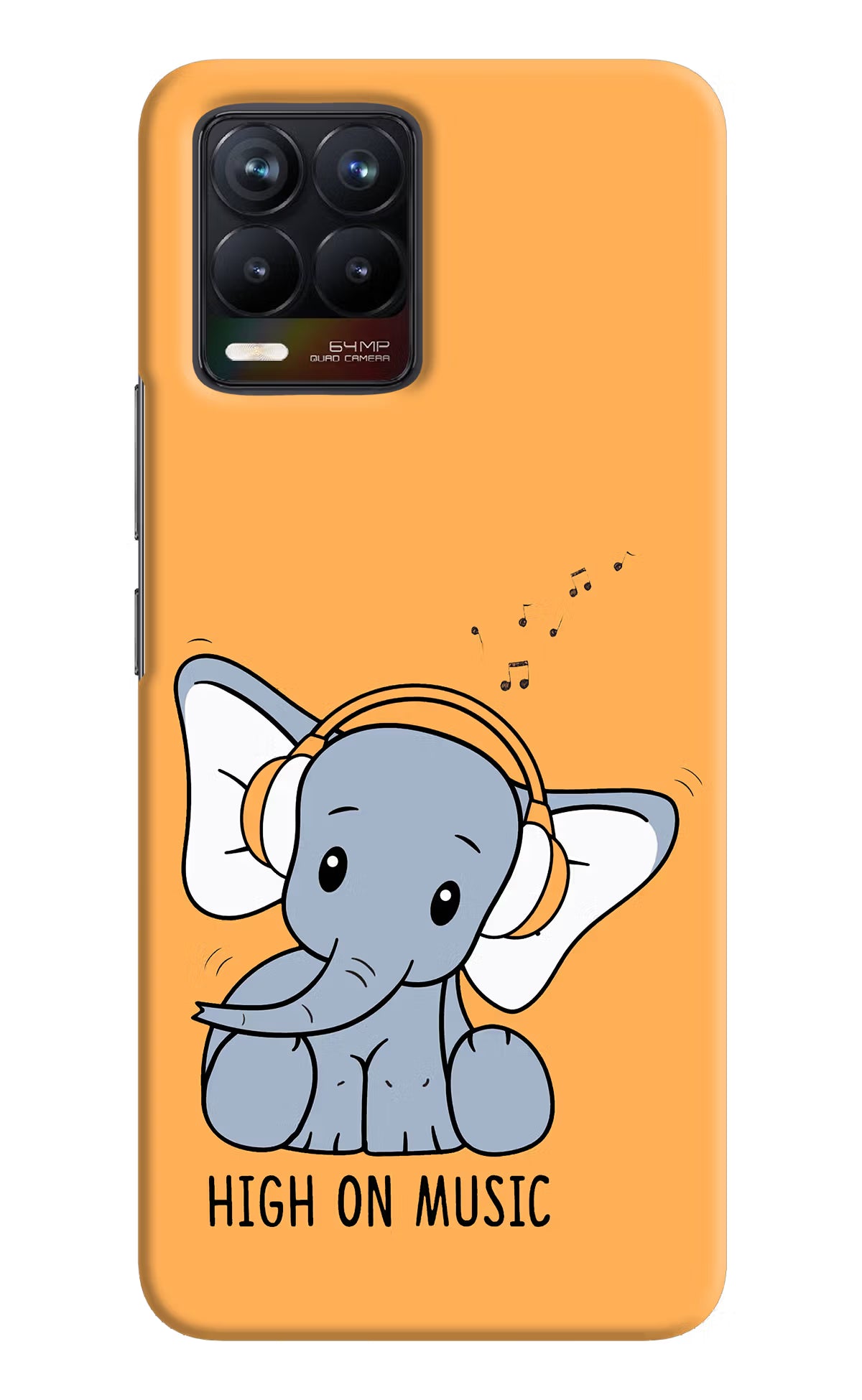 High On Music Realme 8/8 Pro (not 5G) Hard Case Back Cover by Casekaro