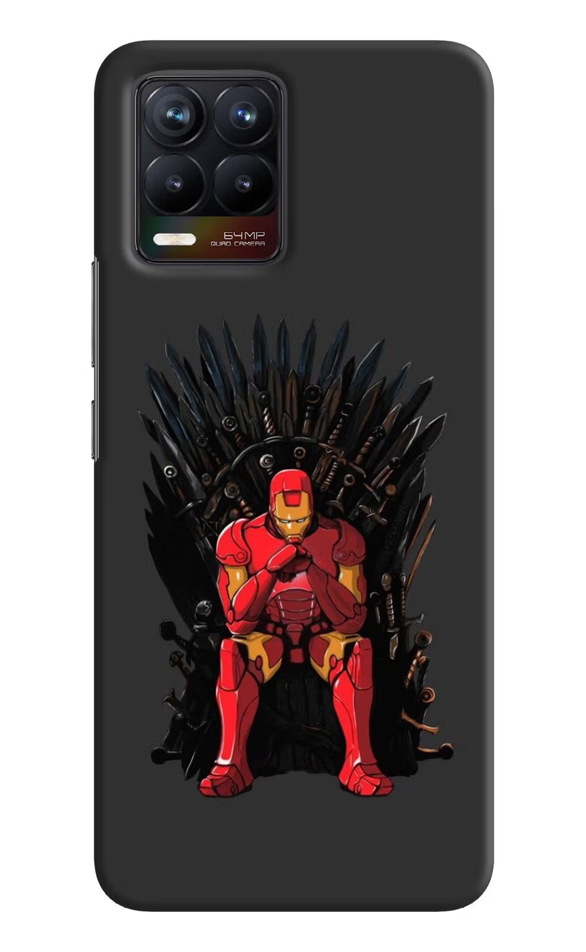 Ironman Throne Realme 8/8 Pro (not 5G) Hard Case Back Cover by Casekaro
